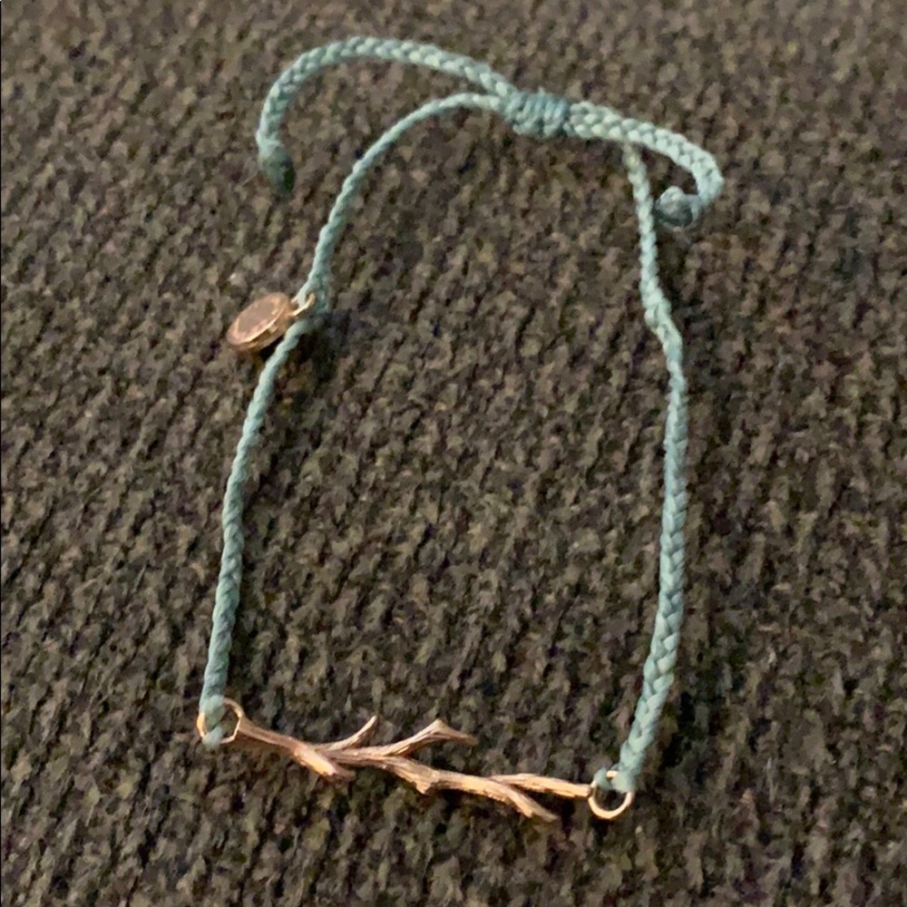 Rose gold branch Pura Vida dainty braid bracelet
